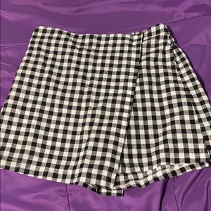 Shein Buffalo Print / Gingham Skort